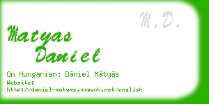 matyas daniel business card